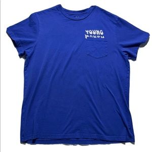 AE x Young Money Official World Map Pocket T-Shirt, Size XXL